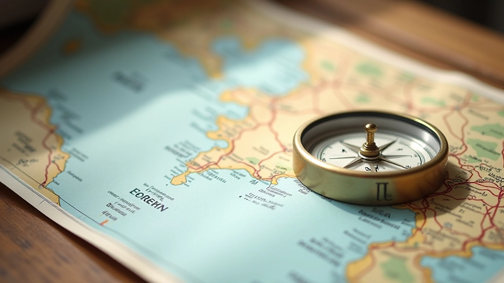 Mapa de rotas de aventura com marcações de localização em Portugal